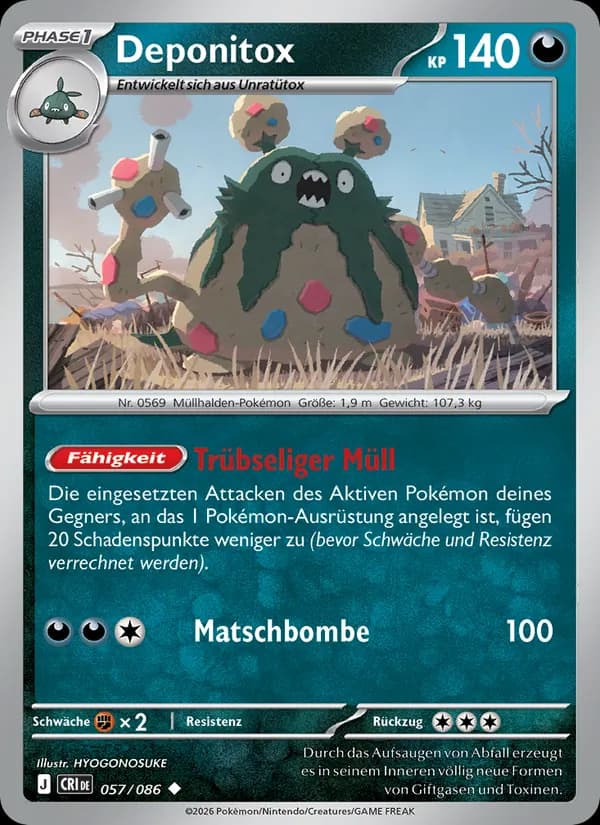 Deponitox card in German