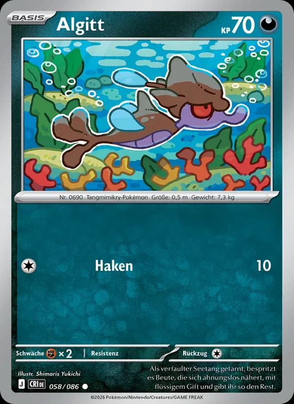Algitt card in German
