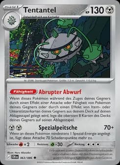 Tentantel card in German
