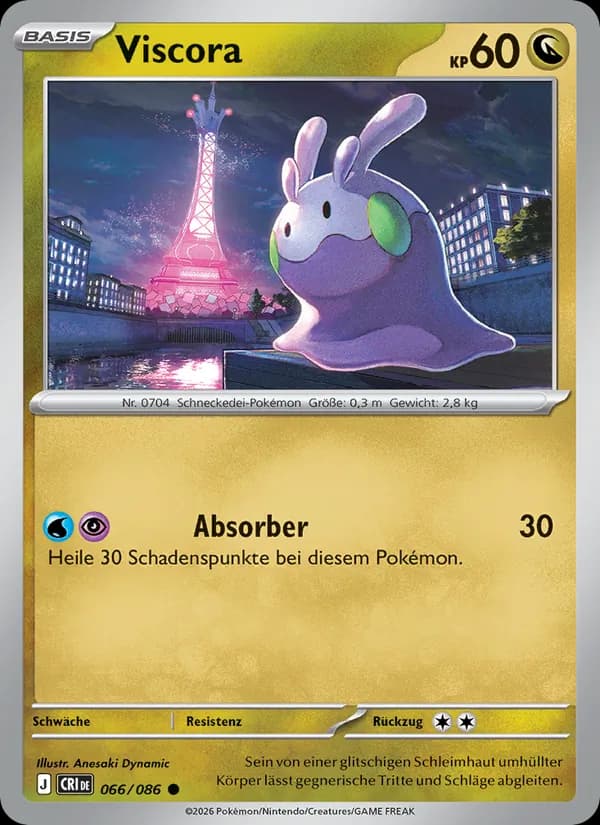 Viscora card in German
