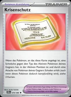Krisenschutz card in German