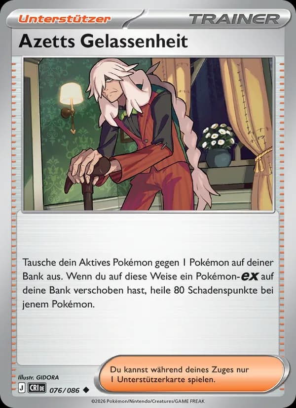 Azetts Gelassenheit card in German