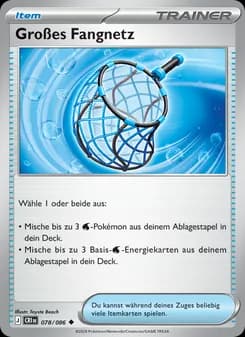 Großes Fangnetz card in German
