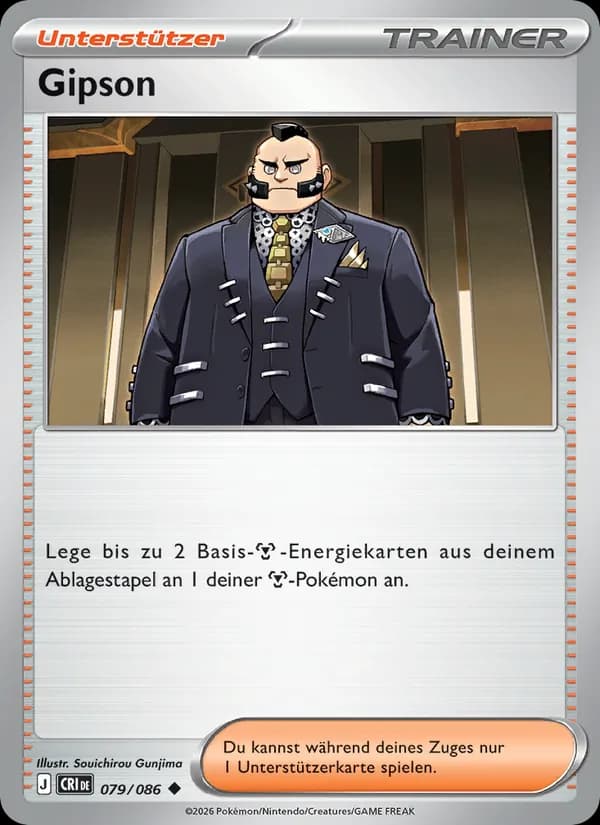Gipson card in German