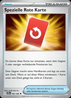 Spezielle Rote Karte card in German