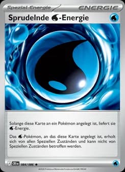 Sprudelnde Water-Energie card in German