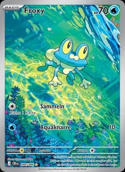 Froxy card in German