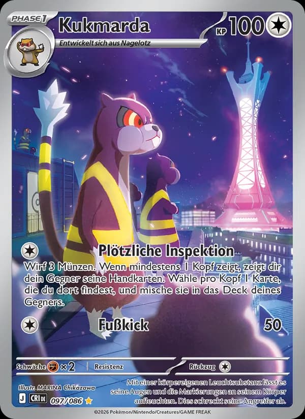 Kukmarda card in German