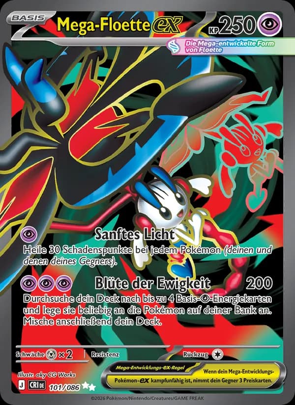 Mega-Floette-ex card in German