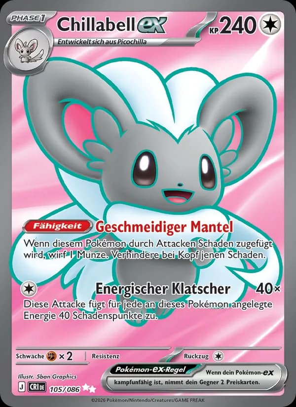 Chillabell-ex card in German