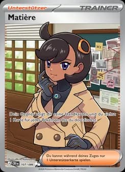 Matière card in German