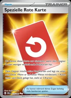 Spezielle Rote Karte card in German