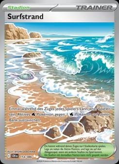 Surfstrand card in German
