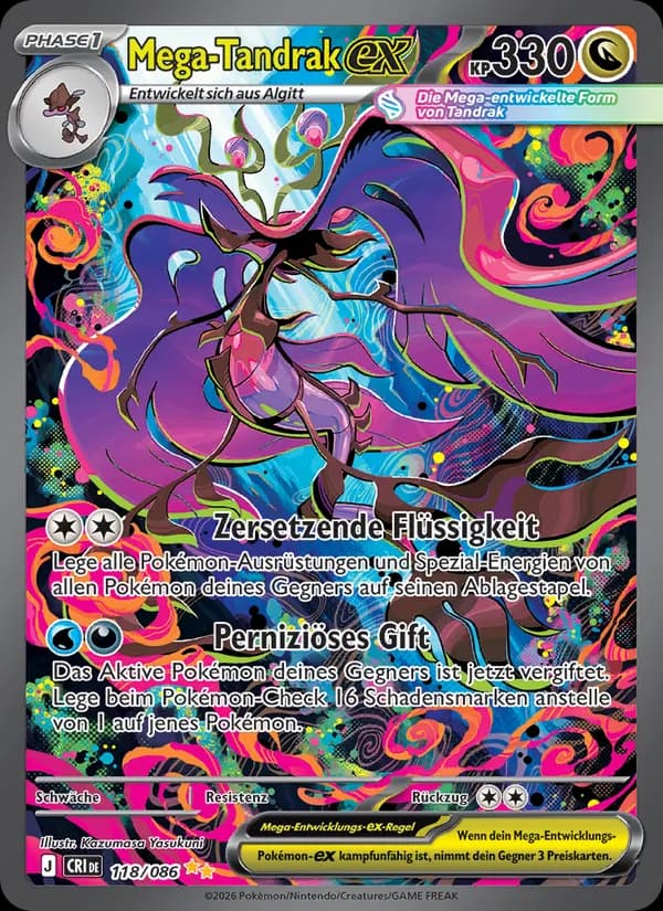 Mega-Tandrak-ex card in German