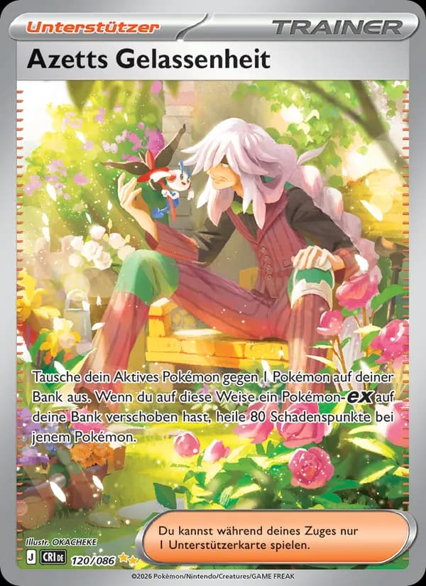 Azetts Gelassenheit card in German