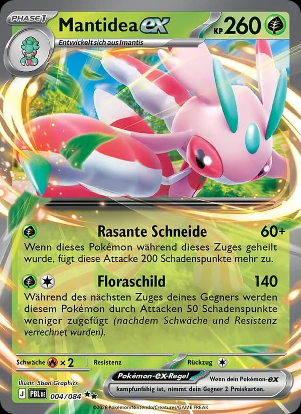 Mantidea-ex card in German