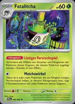 Fatalitcha card in German