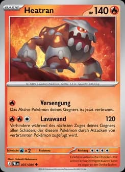 Heatran card in German