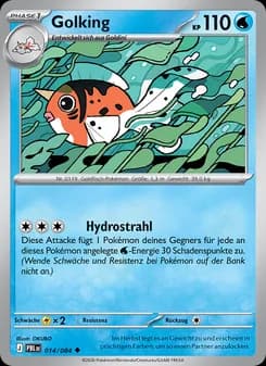 Golking card in German