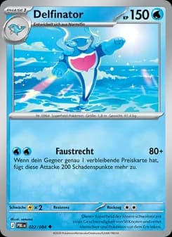 Delfinator card in German