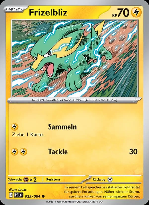 Frizelbliz card in German