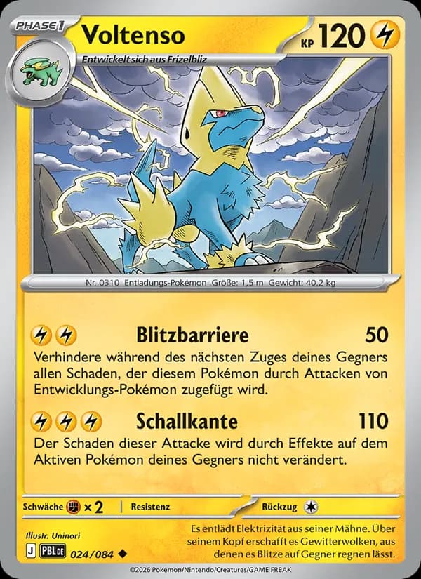 Voltenso card in German