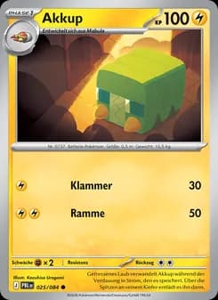 Akkup card in German