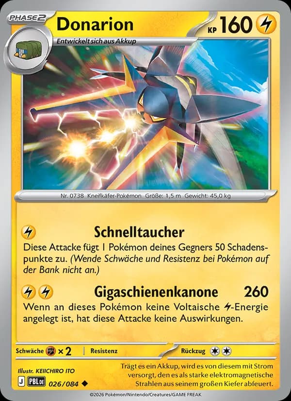 Donarion card in German