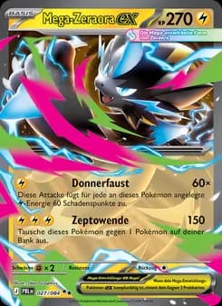Mega-Zeraora-ex card in German