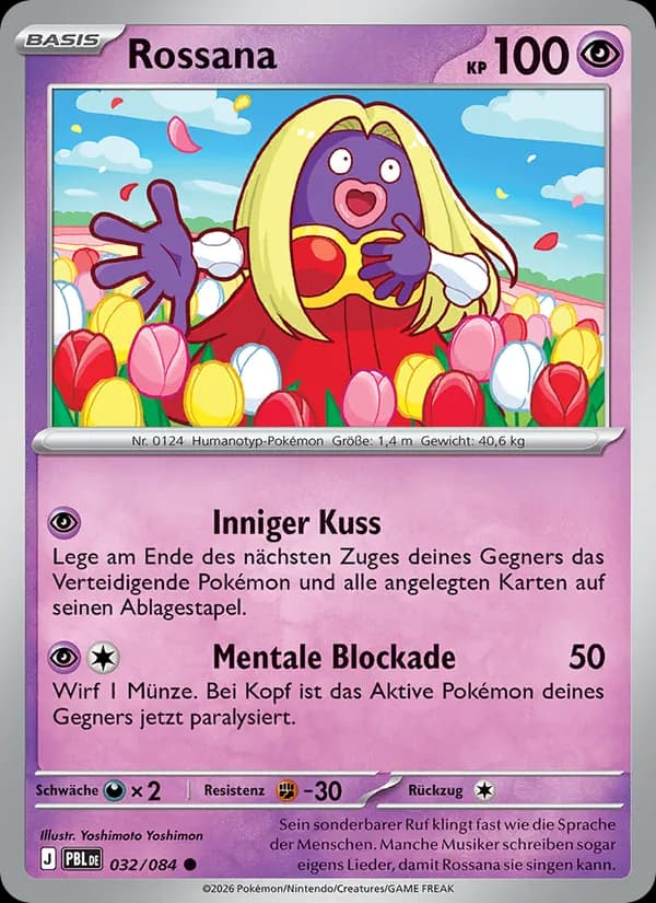Rossana card in German