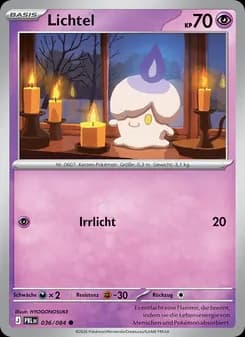 Lichtel card in German