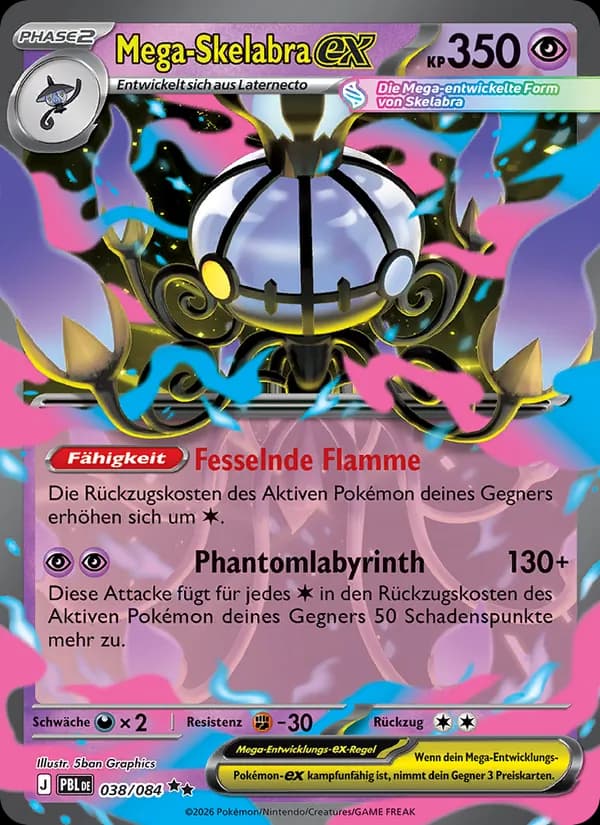 Mega-Skelabra-ex card in German