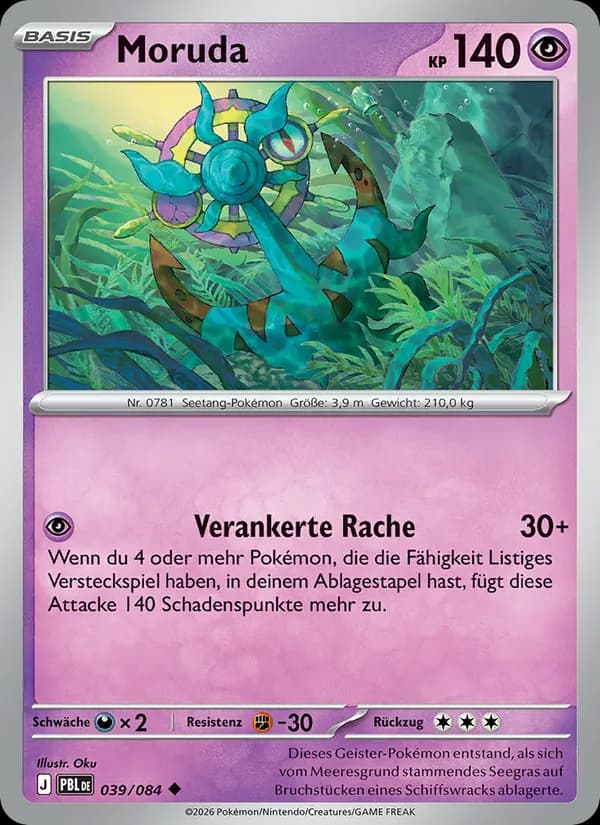 Moruda card in German