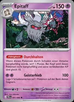 Epitaff card in German