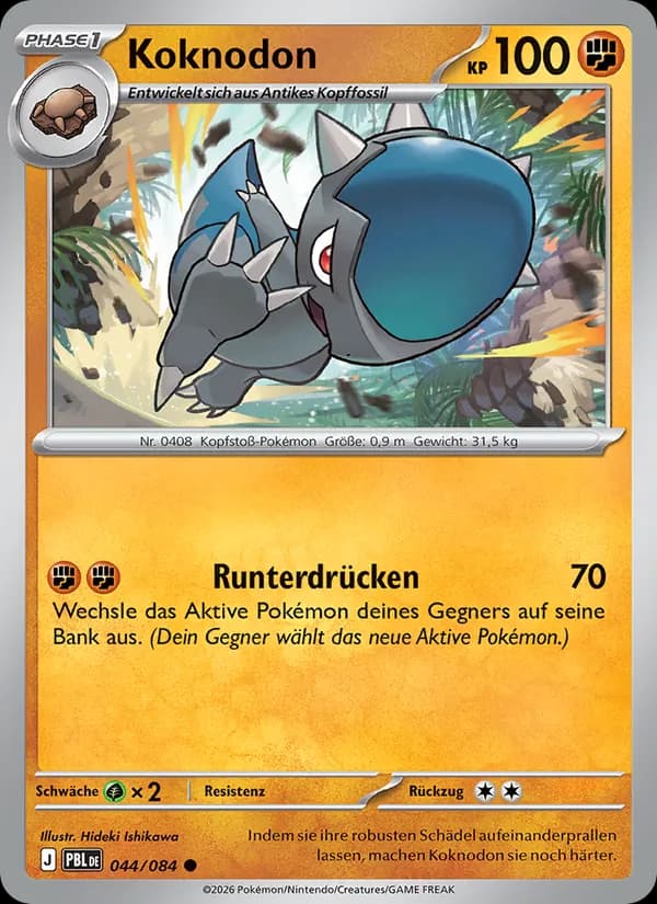 Koknodon card in German