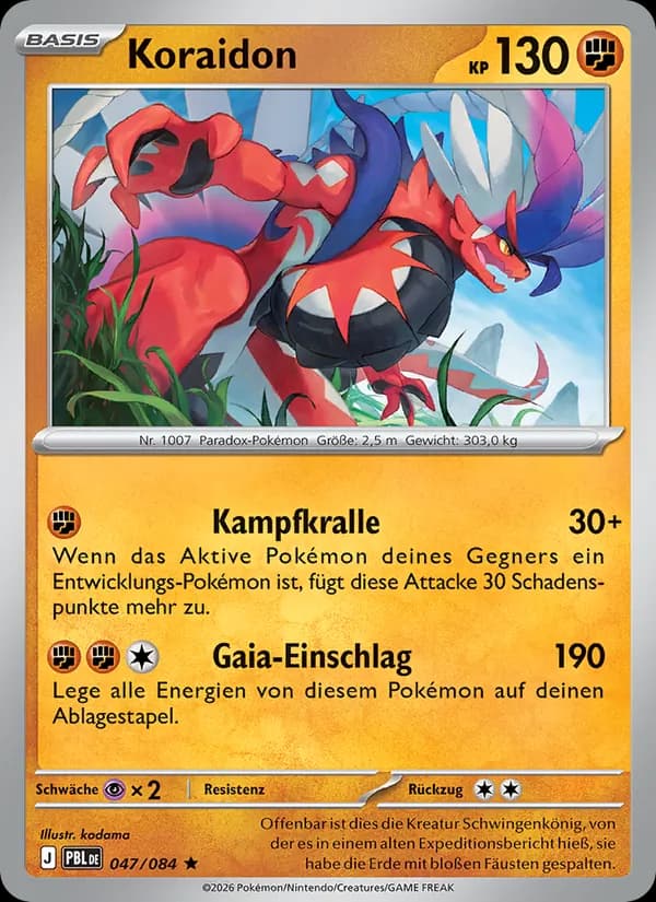 Koraidon card in German