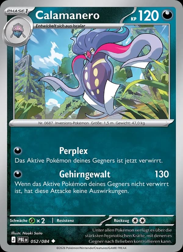Calamanero card in German