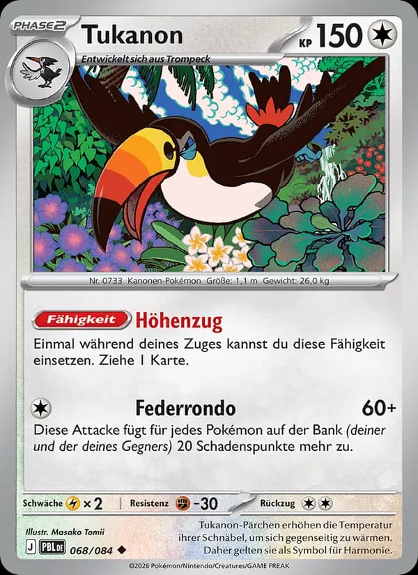 Tukanon card in German