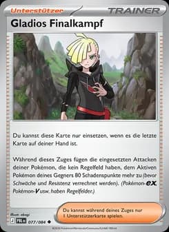 Gladios Finalkampf card in German