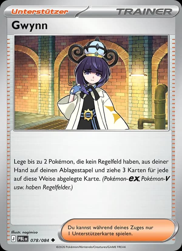 Gwynn card in German