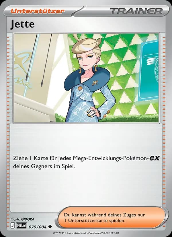 Jette card in German