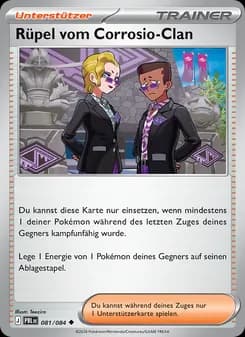 Rüpel vom Corrosio-Clan card in German
