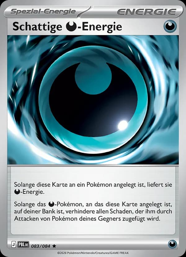 Schattige Darkness-Energie card in German