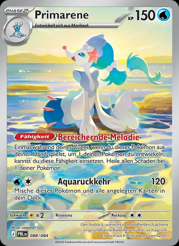 Primarene card in German