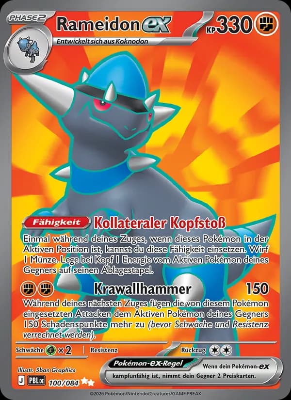 Rameidon-ex card in German