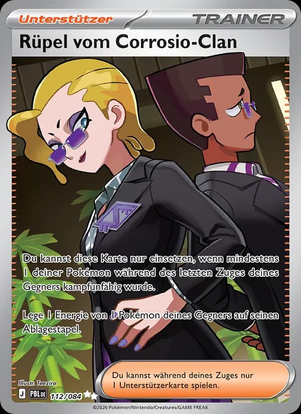 Rüpel vom Corrosio-Clan card in German