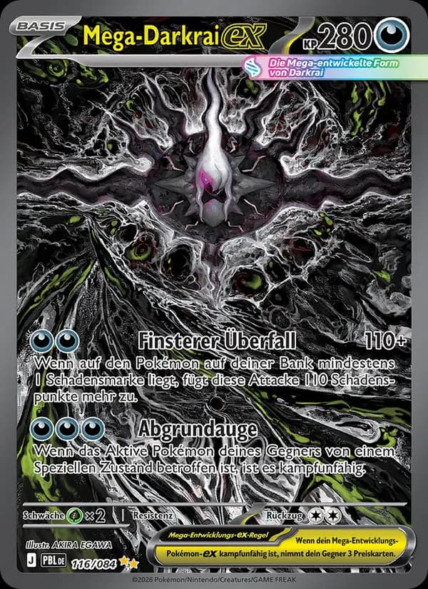 Mega-Darkrai-ex card in German