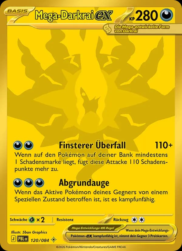 Mega-Darkrai-ex card in German