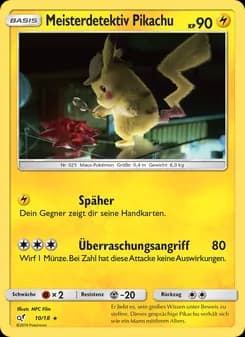 Meisterdetektiv Pikachu card in German