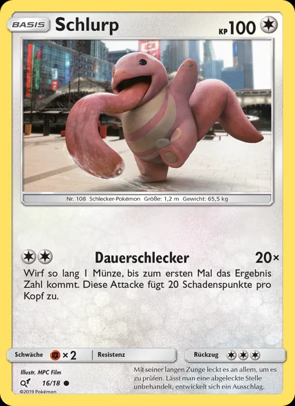 Schlurp card in German